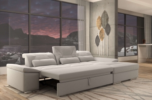 Alpine-X Grey Fabric Sectional with bed | Nordholtz
