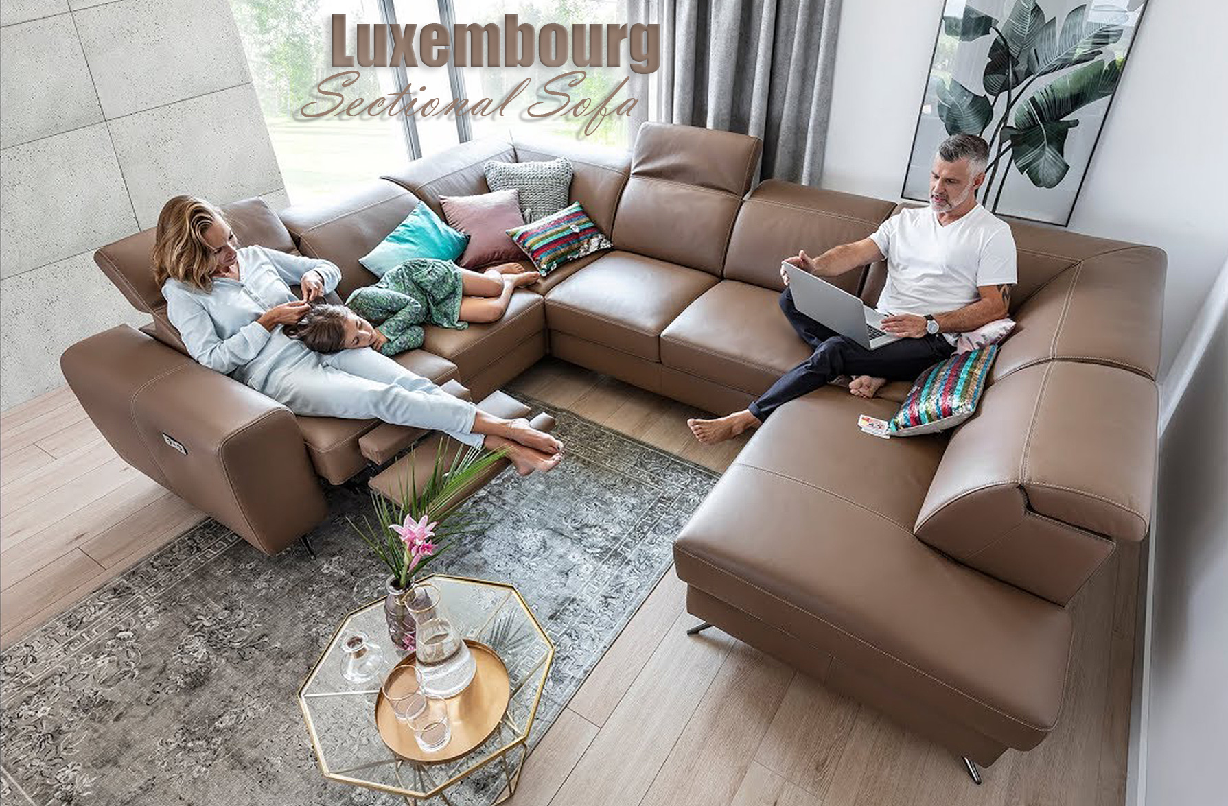 Luxembourg Sectional Sofa, Cheap
