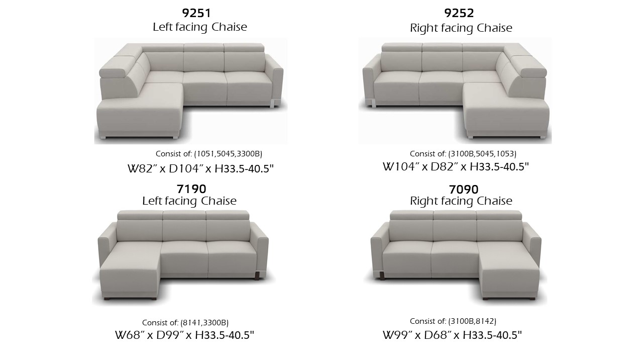 Marburg Sectional sofa open chaise - photo №16