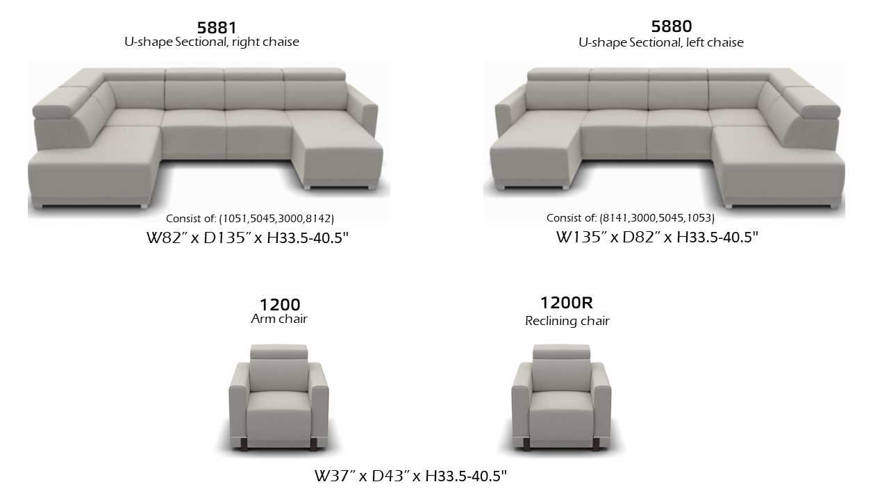 Marburg Sectional sofa open chaise - photo №18