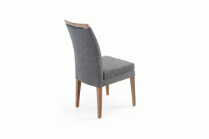 Elke Blue Brown Fabric chair, Cheap
