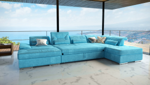 Alpine-sectional-XU-teal-fabric, Cheap