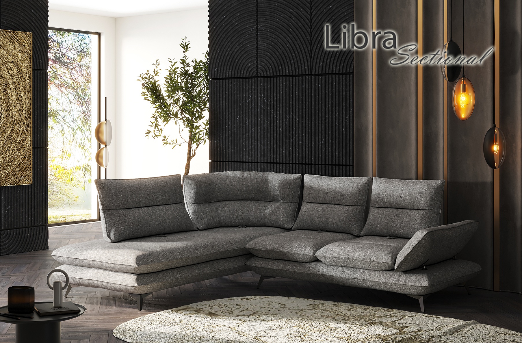 Libra Sectional Sofa, Cheap