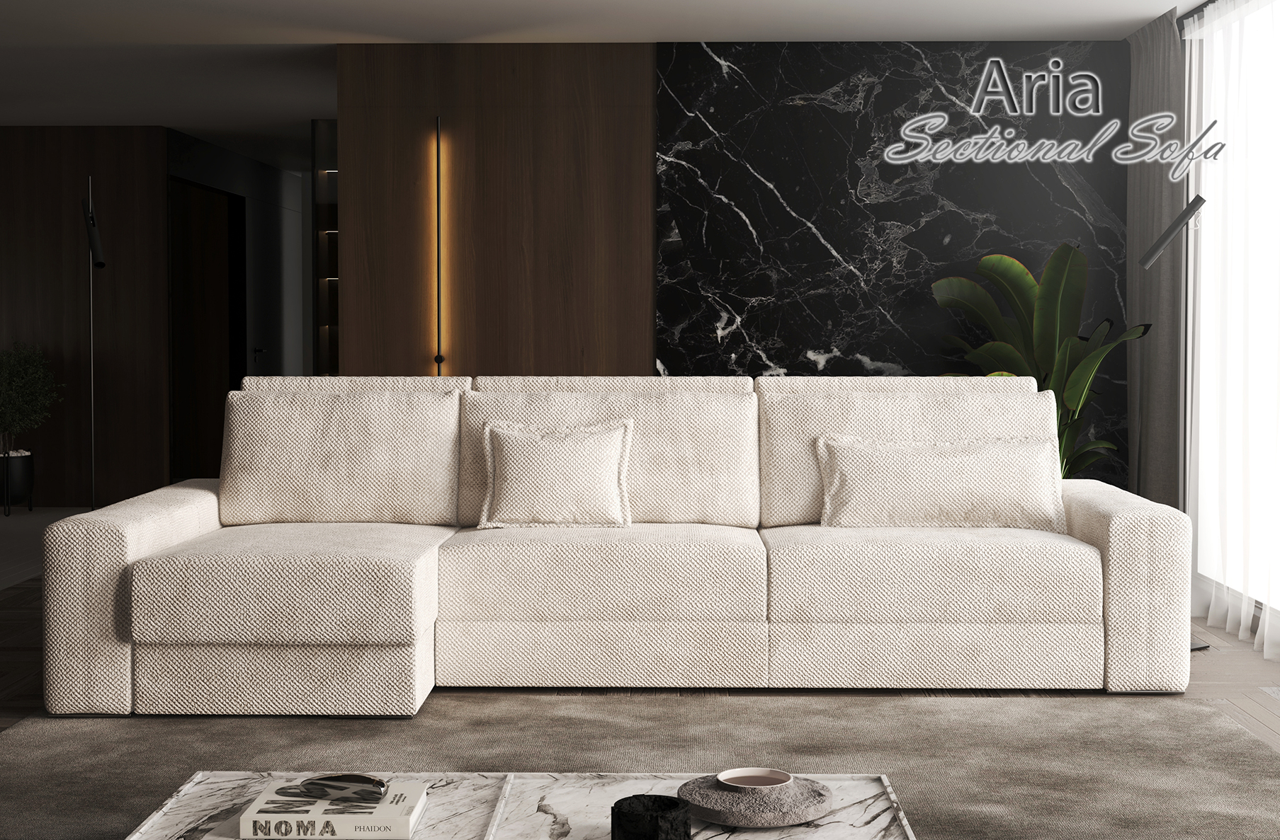 Aria Sectional Sofa, Cheap