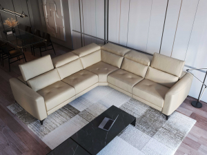 Ferrara Leather Sectional Sofa - photo №6