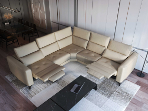 Ferrara Leather Sectional Sofa - photo №7