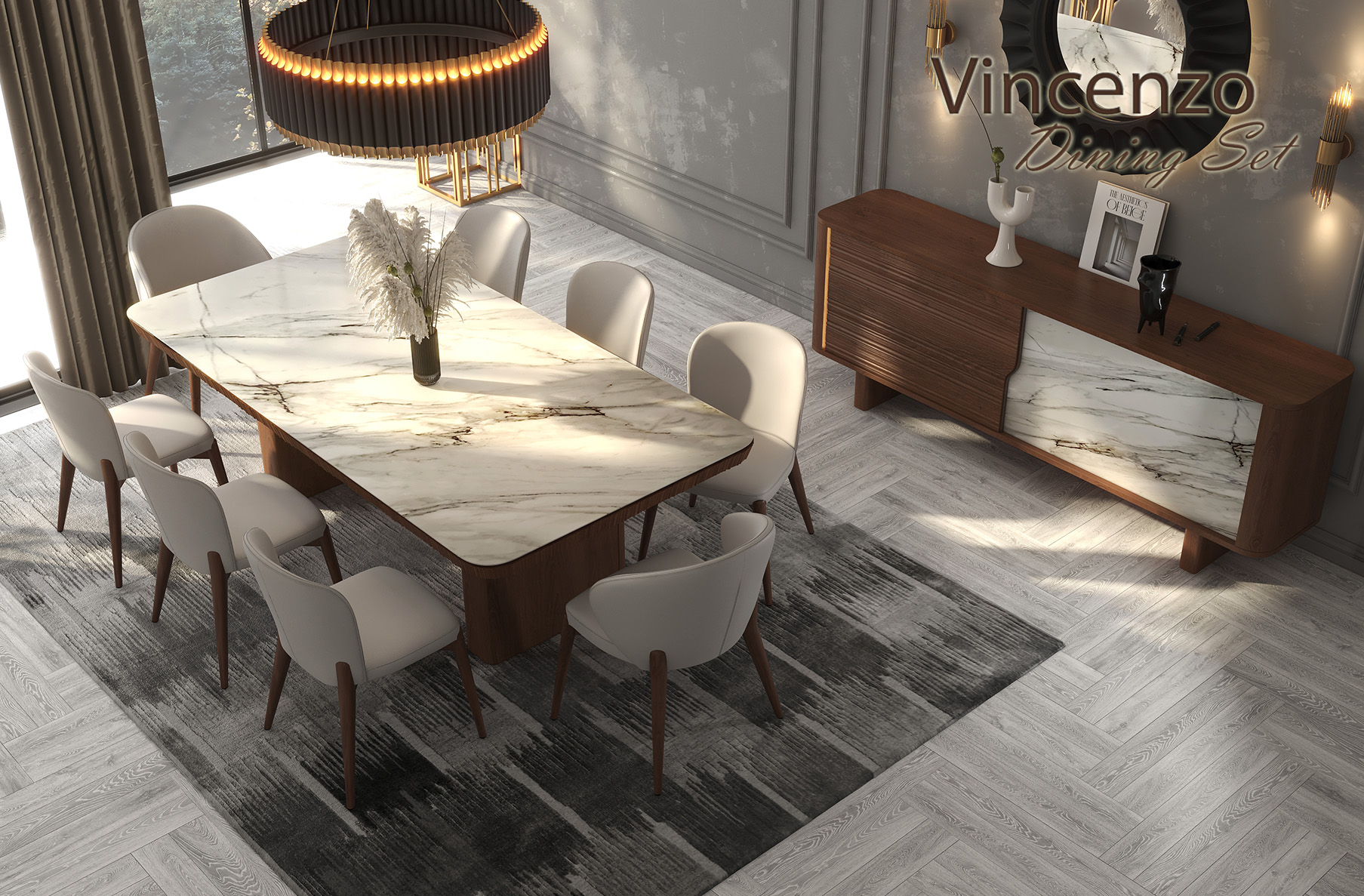 Vincenzo Dining Set, Cheap