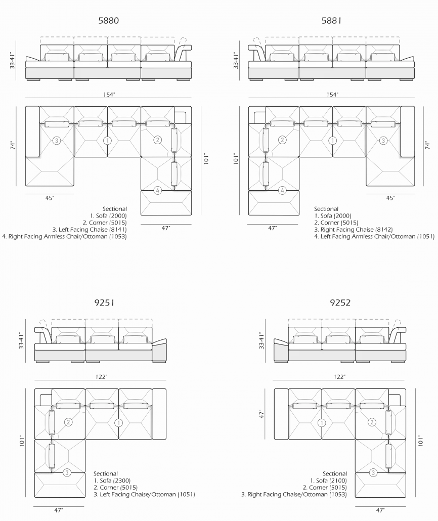 Alpine-X Functional Sectional Sofa - photo №23
